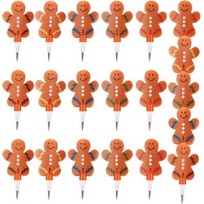 STOBOK 12pcs Gingerbread Man Pencil Kids Christmas Pencils Classrom Prize Kids Writing Pencils Non Sharpening Pencil Novelty Kid Pencils Plastic Cute Student Refill in Saudi Arabia
