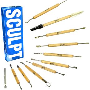 VViViD Sculpt Clay & Ceramic Double-Ended Hand Tool Sets (6 Piece Set)