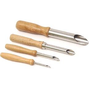 Honbay 4-Piece Clay Hole Cutters for Pottery