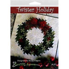 Needlelove Twister Holiday Using the Primitive Pinwheels Tool pattern