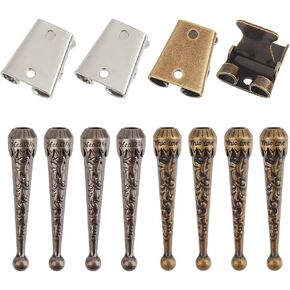 PH PandaHall 2 Colors Bolo Tie Making Kits, Iron Bolo Tie Findings 4pcs Bolo Tie Slide Clasp 8pcs Alloy Bolo Tie Tips Replacement End Caps for Bracelet Jewelry Making DIY Craft Clothes Decor