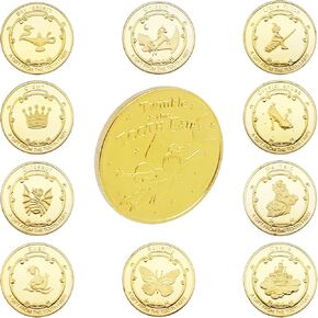 Tooth Fairy Coins Reward Commemorative Coin Collection Experience Gift for Lost Teeth Kids (Printed 10 Styles) in Kuwait