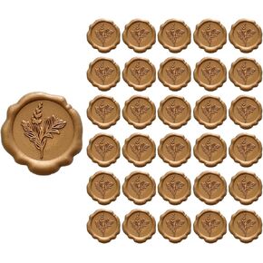 allydrew Adhesive Wax Seal Stickers for Envelopes, Wedding Invitations, Christmas Packages, Gifts, Parties (30pcs), Pink Heart in Kuwait