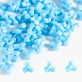 1300 Pcs Acrylic 10mm Plastic 3-Sided Kandi Tri Beads Tri-Shaped Beads Bone Beads Bulk for Wreath Candy Cane Beads Rainbow Holiday Tree Decorations Bead Ornament Jewelry Making Kit (Half understood)