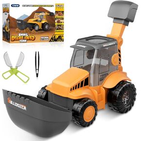 Toy Cars & Trucks Kids Toy Vehicle - 5-in-1 Race Car Beach Includes Magnifying Glass Bug Catcher Compass Education Gifts Toy Cars for Boys Age 4-7 Hot Wheels Cars for Kids Ages 3-5