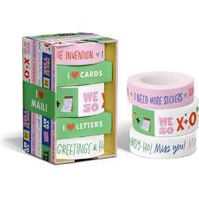 Em & Friends I Heart Mail Washi Tape Set of 3 Washi Tape Rolls
