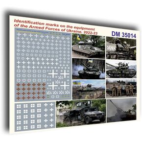 Dan Models 35014 1/35 Decals Identification Marks on The Equipment of The Armed Forces or Ukraine 2022-23
