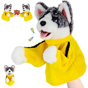 Ayeboovi 2024 Funny Gifts Hand Puppet Prank Stuff Boxing Husky Animal Toy, Gag Gifts for Adults Interactive Kung Fu Husky Hand Puppet, Plush Toy for Kids' Creative Play and Motor Skills Development