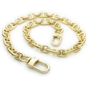 NextFashion Shoulder Strap Metal Purse Chain Crossbody Replacement Strap [12mm] Lovely - Gold (48" / 120cm)