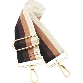 Wide Shoulder Strap, Adjustable Length Replacement Straps Crossbody Handbag Purse Strap (Wide：1.97'') (Gold Buckle-Color4)