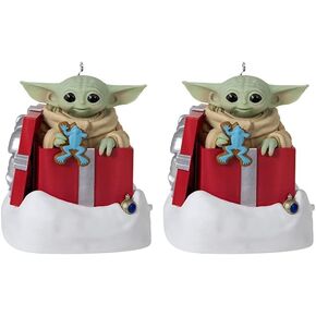Hallmark Keepsake Christmas Ornament, Star Wars: The Mandalorian Grogu Greetings, Sound and Motion