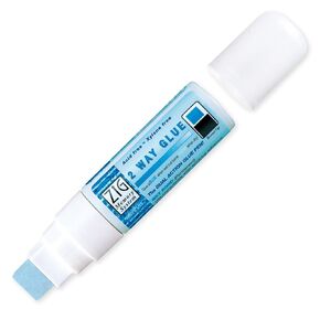 Zig Kuretake 2 Way Glue Stick Pen, Board Tip,15mm Tip, AP-Certified, Made in Japan