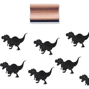 Dinosaur Rubber Stamp, 1-1/3 Medium Stamp for Scrapbooking Card Making Crafting