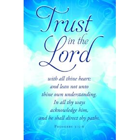 General Worship Church Bulletin 11" - "Trust In The Lord" - (Pack of 100)