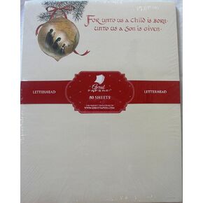 Holy Family Christmas Paper - 80 Sheets