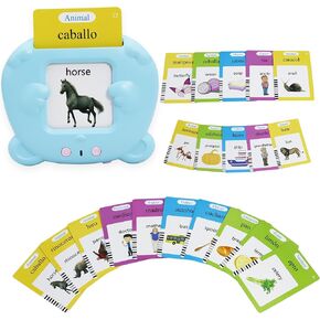 MAYAPHILOS Arabic and English Speaking Flash Cards with 510 Sight Words, Learn Arabic for Kids, Audible Pocket Speech Early Educational Toys for Toddlers 2 3 4 5 6 Years Old