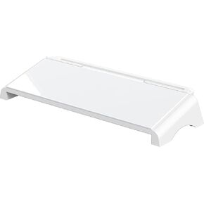Simple Houseware Desktop Dry Erase WhiteBoard, Computer Keyboard Stand Surface Pad with Drawer, Desk Organizers for Office, Home, School Supplies, Tempered Glass WhiteBoard