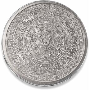 Aztec Calendar Stone Eagle 1/4 oz Warrior Emperor of Tenochtitlan New art piece aztec in a flip