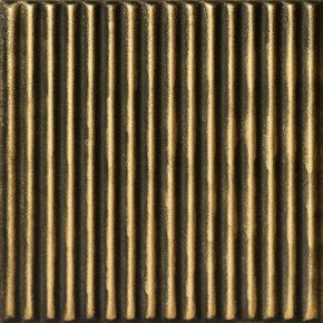 A La Maison Ceilings R133 Corrugated Pre-Painted Foam Glue-up Ceiling Tile (129.6 sq. ft./Case), Pack of 48, Antique Gold