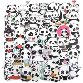 Panda Stickers for Kids, Cute Animal Stickers, 50pcs Cartoon Panda Kid Stickers Vinyl Waterproof Cute Panda Stickers for Panda Gifts Party Decorations Cartoon Stickers Pack in Saudi Arabia