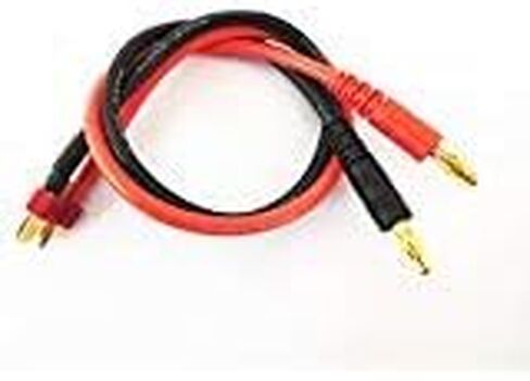 T Plug Deans Style إلى 4 مللي متر الموز التوصيل البطارية RC التوازن كبل شحن الرصاص محول موصل (30 سنتيمتر/12AWG) in Kuwait