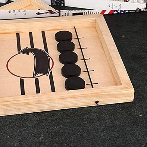 Inscape Data Fast Sling Puck Game Paced, Table Desktop Battle,Winner Board Games Toys for Adults Parent-Child Interactive Chess Toy Board Table Game(15.2 in x 9.4 in) in Saudi Arabia