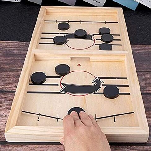Inscape Data Fast Sling Puck Game Paced, Table Desktop Battle,Winner Board Games Toys for Adults Parent-Child Interactive Chess Toy Board Table Game(15.2 in x 9.4 in) in Saudi Arabia