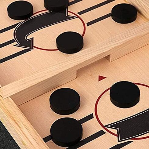 Inscape Data Fast Sling Puck Game Paced, Table Desktop Battle,Winner Board Games Toys for Adults Parent-Child Interactive Chess Toy Board Table Game(15.2 in x 9.4 in) in Saudi Arabia