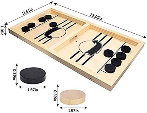 Inscape Data Fast Sling Puck Game Paced, Table Desktop Battle,Winner Board Games Toys for Adults Parent-Child Interactive Chess Toy Board Table Game(15.2 in x 9.4 in) in Saudi Arabia