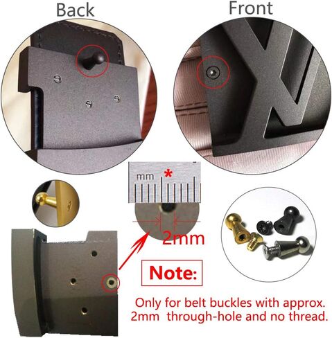 Myya DIY Belt Buckle Screws Hook Replacement for Repair Belts Handbag Accessories in Saudi Arabia