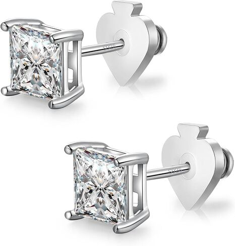 Earring Backs Replacements, Hypoallergenic 14k Gold Bullet Locking Earring Backs for Studs/Droopy Ears, Secure Locking Backing for Sensitive Ears (Silver 2pairs) in Saudi Arabia