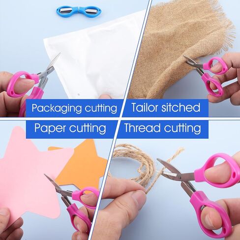 4Pcs Folding Scissors Small Stainless Steel Foldable Scissors Portable Mini Travel Scissors Safety Foldable Telescopic Cutter for Home, Paper Cutting, School, Camping in Saudi Arabia