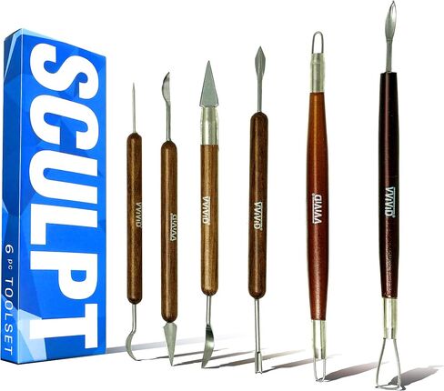 VViViD Sculpt Clay & Ceramic Double-Ended Hand Tool Sets (6 Piece Set) in Saudi Arabia