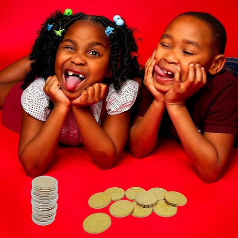 Tooth Fairy Coins Reward Commemorative Coin Collection Experience Gift for Lost Teeth Kids (Printed 10 Styles) in Kuwait