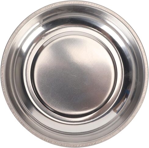 طبق دبوس مغناطيسي مغناطيس قوي من الفولاذ المقاوم للصدأ حامل دبوس مغناطيسي إبرة وسادة دبوس وعاء لخياطة اللحف (دائري (4.3 × 1.2 بوصة)) in Kuwait