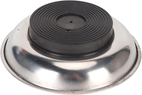 طبق دبوس مغناطيسي مغناطيس قوي من الفولاذ المقاوم للصدأ حامل دبوس مغناطيسي إبرة وسادة دبوس وعاء لخياطة اللحف (دائري (4.3 × 1.2 بوصة)) in Kuwait