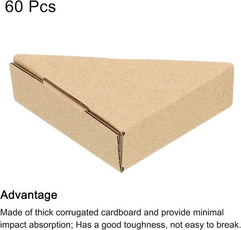 MECCANIXITY Adjustable Cardboard Corner Protector, Cardboard Edges Protectors 6x6x2cm for Art, Packing, Shipping Supplies Pack of 60 in Saudi Arabia