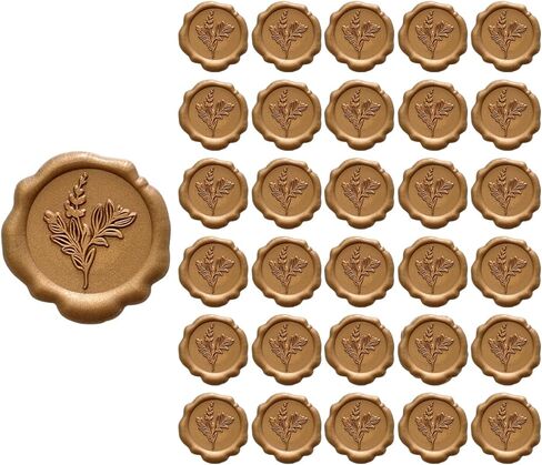 allydrew Adhesive Wax Seal Stickers for Envelopes, Wedding Invitations, Christmas Packages, Gifts, Parties (30pcs), Pink Heart in Kuwait