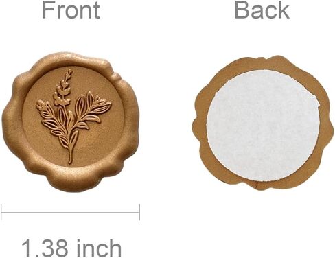 allydrew Adhesive Wax Seal Stickers for Envelopes, Wedding Invitations, Christmas Packages, Gifts, Parties (30pcs), Pink Heart in Kuwait