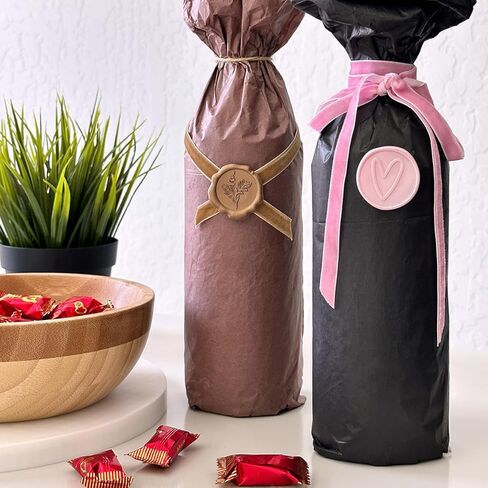 allydrew Adhesive Wax Seal Stickers for Envelopes, Wedding Invitations, Christmas Packages, Gifts, Parties (30pcs), Pink Heart in Kuwait