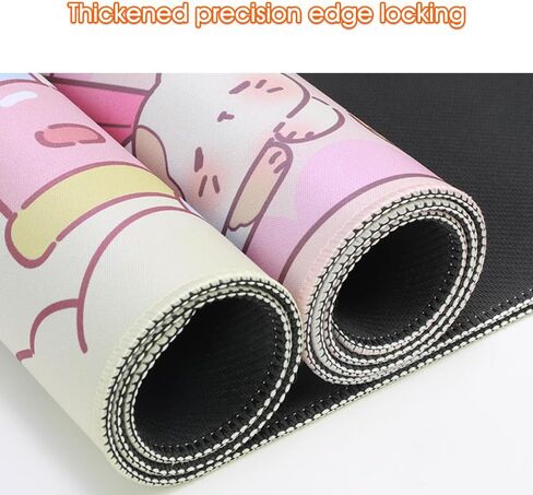 Perfectight لطيف كيتي مكتب حصيرة kawaii وسادة مكتب، فوجيياما لوحة الماوس الألعاب الكبيرة، مضحك الكرز زهرة Deskmat لوحة الماوس، أنيمي لوحة المفاتيح الكمبيوتر المحمول وسادة مكتب ديكور المنزل للنساء الفتيات، ساكورا القط in Saudi Arabia