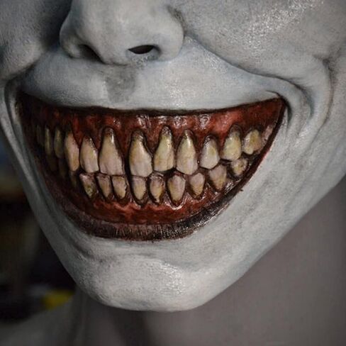 Halloween Mask Scary Halloween Mask Creepy Mask, Horror Smiling Demon Mask Costume Props for Halloween Costume Party, Carnival Cosplay Accessories in Saudi Arabia