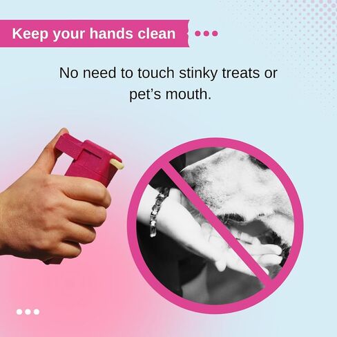 Train'N'Treat Dog Treat Dispenser, Combines a Subtle Clicking Sound with Offering a Treat (Max. diameter 3/4") in a Clean and Safe Way, Easy 1 Hand Operation, Slices Small Hot Dogs etc. into Treats in Kuwait