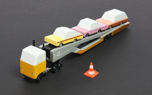 مجموعة CANDYCAR® الخشبية المصبوبة - شاحنة إطفاء، سيارة لعبة فاخرة مصنوعة يدويًا من خشب الزان in Kuwait