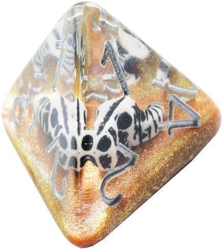 Gamegenic Embraced Series RPG Dice Set | Set of 7 Dice in a Variety of Sizes Designed for Roleplaying Games | Premium Quality Resin Dice with Unique Thematic Death Valley Design | Made by Gamegenic in Saudi Arabia