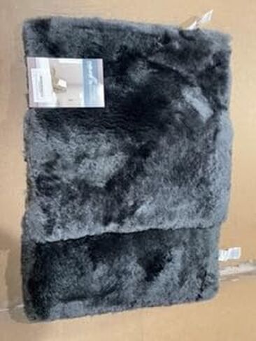 Natural Sheepskin for Bed Sores and Skin Irritation | 100% Real Medical Sheepskins with Non-Slip Back for Pain Relief and Discomfort, Wool Seat Pad, Charcoal Grey, 17 in. x 17 in. in Saudi Arabia
