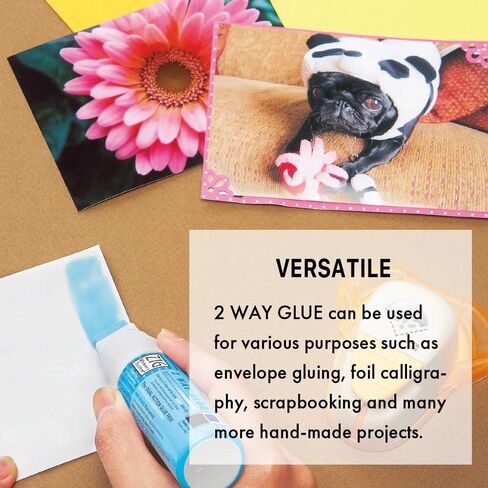 Zig Kuretake 2 Way Glue Stick Pen, Board Tip,15mm Tip, AP-Certified, Made in Japan in Saudi Arabia