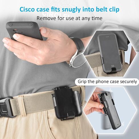 iGuerburn IP Phone Case for Cisco 8821/8821-EX with 360° Swivel Belt Clip in Kuwait