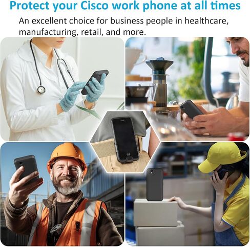 iGuerburn IP Phone Case for Cisco 8821/8821-EX with 360° Swivel Belt Clip in Kuwait