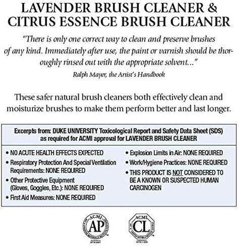 Chelsea Classical Studio Citrus Essence Brush Cleaner for Making Paintbrush Hair Subtle Maintaining Maximum Working Quality - [8 oz. Bottle] in Saudi Arabia